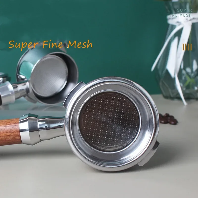 58mm Bottomless Naked Portafilter Filter Holder Compatible with Gaggia New Baby Classic Espresso Machine 304 Stainless Steel