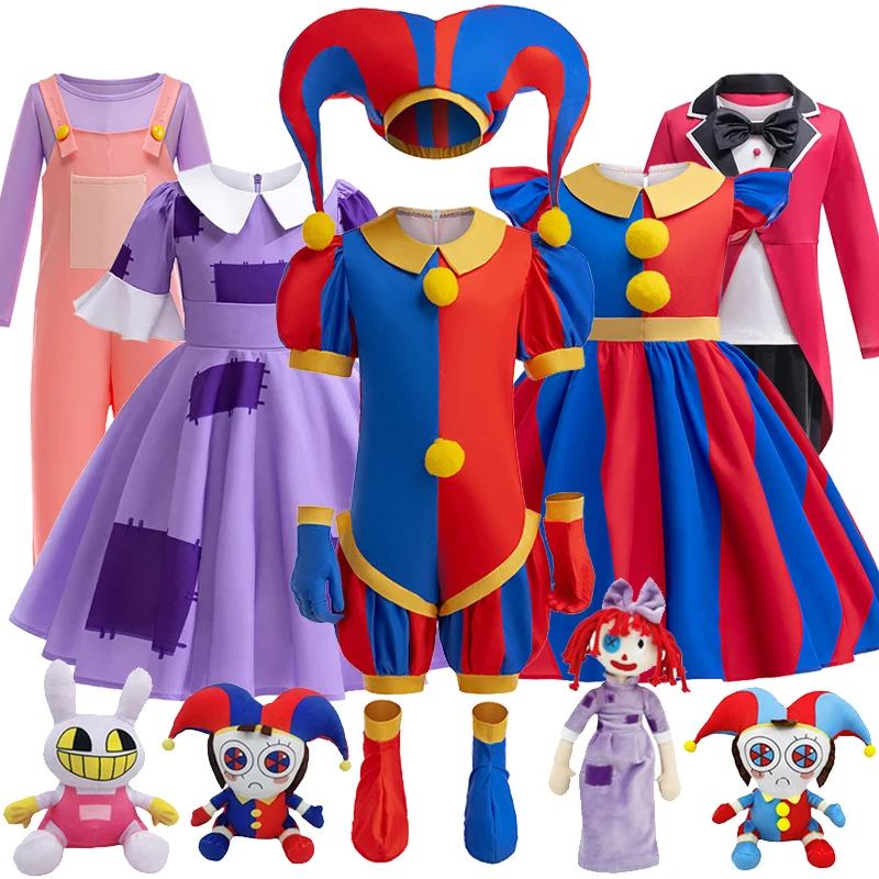 The Amazing Digital Circus Cosplay Costume Halloween Cartoon Circus ...