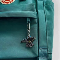 Cartoon Toothless Dragon Keychain Couple DIY Pendant, Men's and Women's Ring Inlaid with Personalized Creative New Style 2