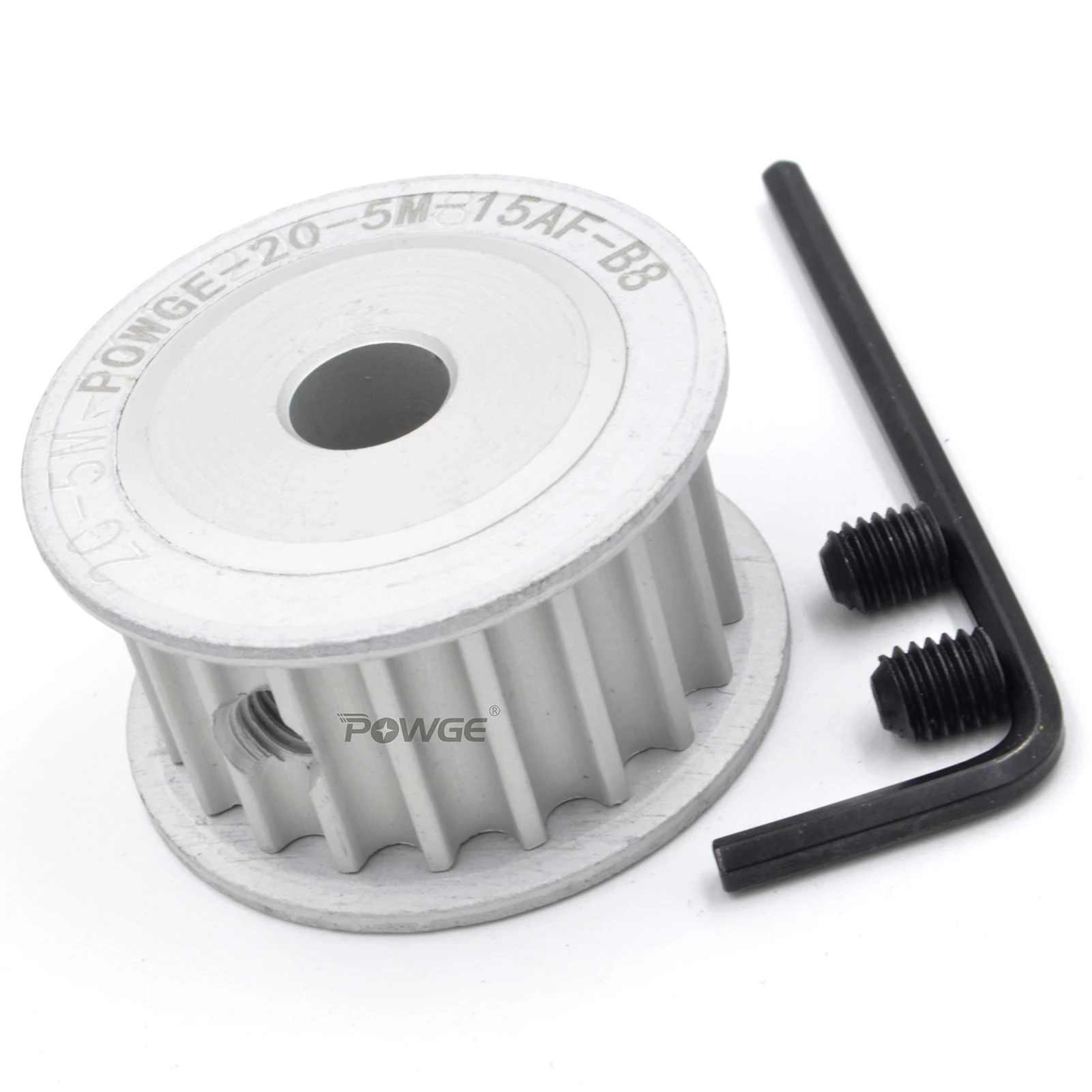 POWGE 19 20 teeth HTD 5M Timing Pulley AF Bore 5/6/6.35/7/8/10/12/12.7/14/15/16/17/18 HTD5M belt width 10/15/20/25mm 19T 20T