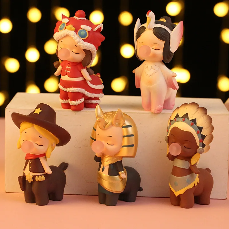 

4pcs/set Ella Legendary Blind Box Guess Bag Surprise Box Caja Ciega Anime Figure Handmade Decoration Surprise Birthday Gift