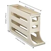 4 Tier Egg Storage Box Organizer for Refrigerator Rolling Egg Organizer Holder Fridge Storage Organizer Food Storage Container 2