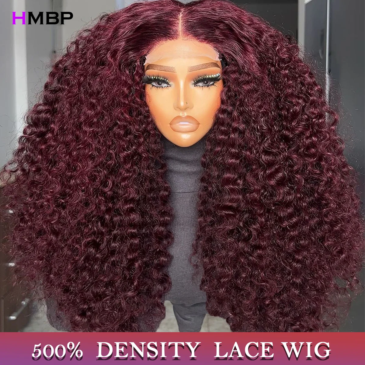 Lush Burgundy Deep Wave Wig Abstract Collection Lush Burgundy Deep Wave Wig Abstract Collection