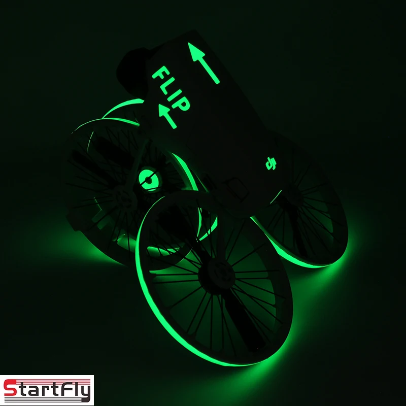 Colorful Luminous Stickers For DJI Flip Waterproof Night Flight Warning Luminous Stickers Drone Color Change Film Accessories