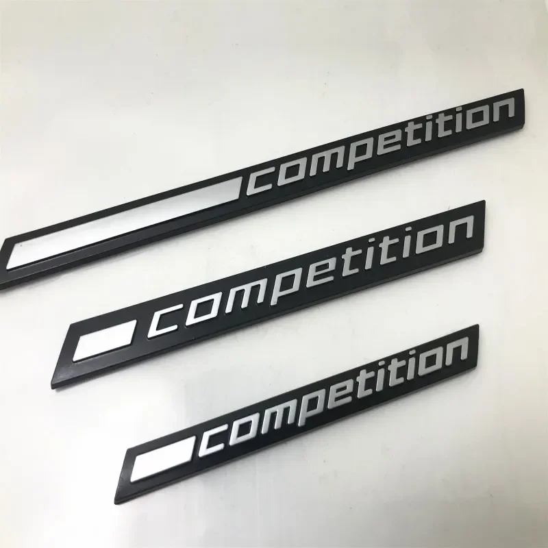 3D Abs Black Competition Bar Emblema Evidenziato Per Bmw 3 5 7 Series Thunder Edition M1 M2 M3 M4 M5 M6 X5M X6M Emblema Del Bagagliaio Dell'Auto