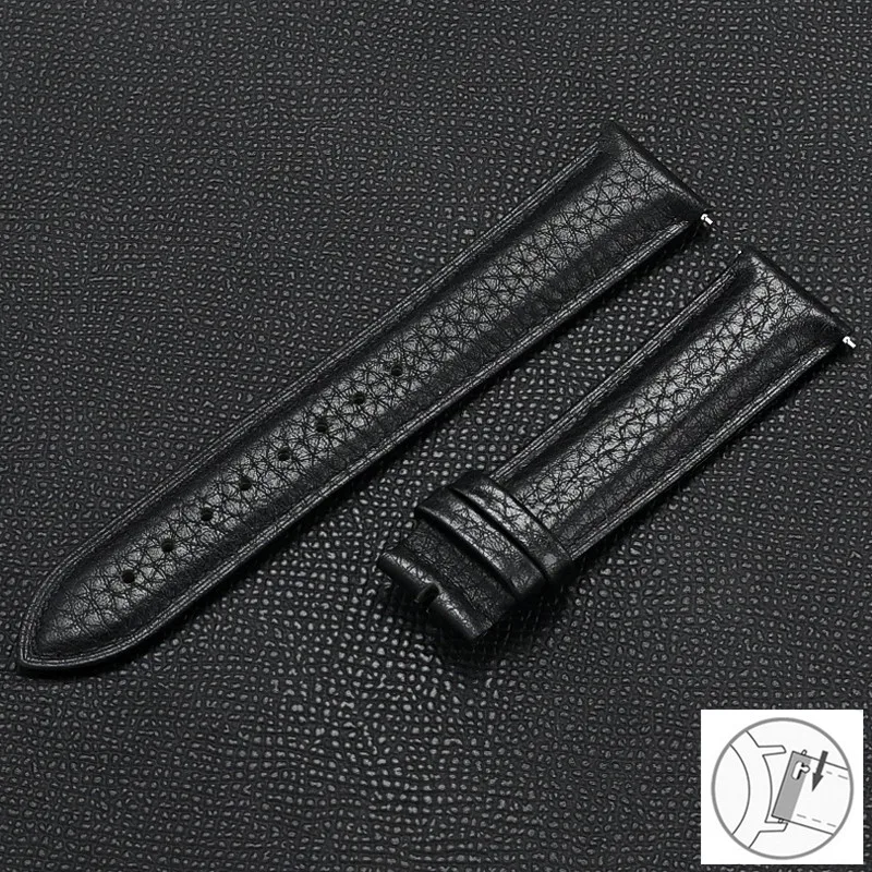 Elegant Universal Brown Genuine Leather Watch Band - Adjustable Cowhide Strap