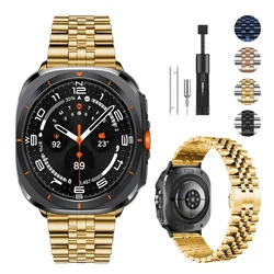Luxury Stainless Steel Metal Watch Band Strap - Galaxy watch 8 40mm (Golden)