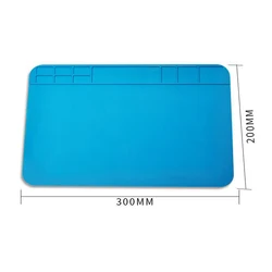 Silicone High - Temperature Resistant ESD Antistatic Repair Mat (300x200)