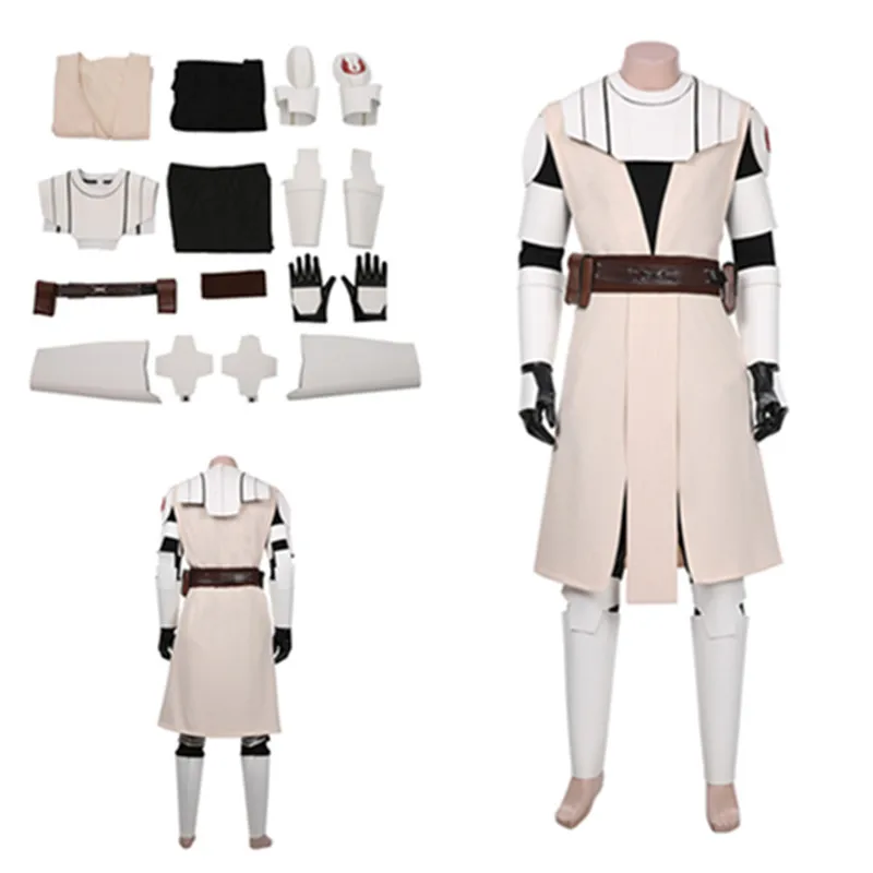 

Obi Wan Kenobi Cosplay Costume Men Coat Uniform Outfits Halloween Carnival Party Suit
