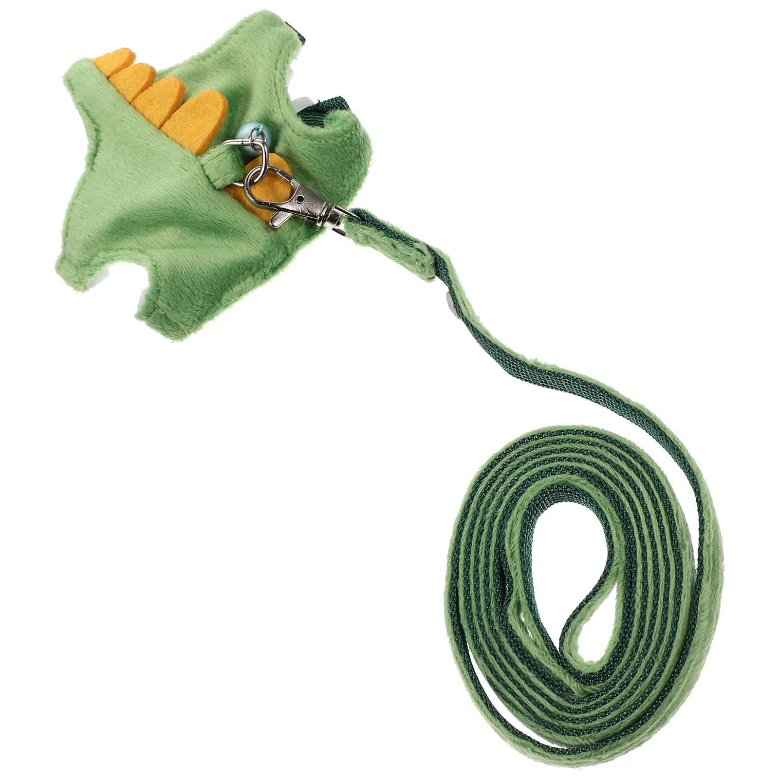 Green Dinosaur Pet Harness Small Pets Traction Rope Adjustable Ferret Leash Wear Resistant Collars Harnesses Leashes Pet