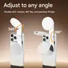 3-in-1 Magnetic Portable Selfie Ring Light Stand for Phone Makeup Mirror - Adjustable Lighting for Perfect Selfies