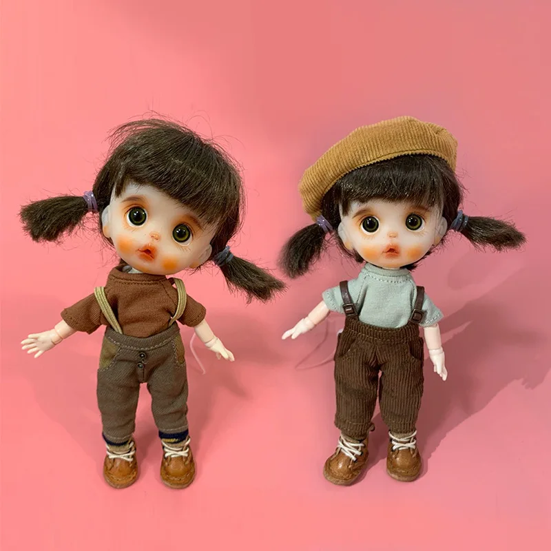 Multi Color Ob11 Doll Clothes Short Sleeve Stripe Dolls Sweater T-Shirt Doll Bottoming Shirt For Ymy Dod P9 1/12bjd Doll Molly 3