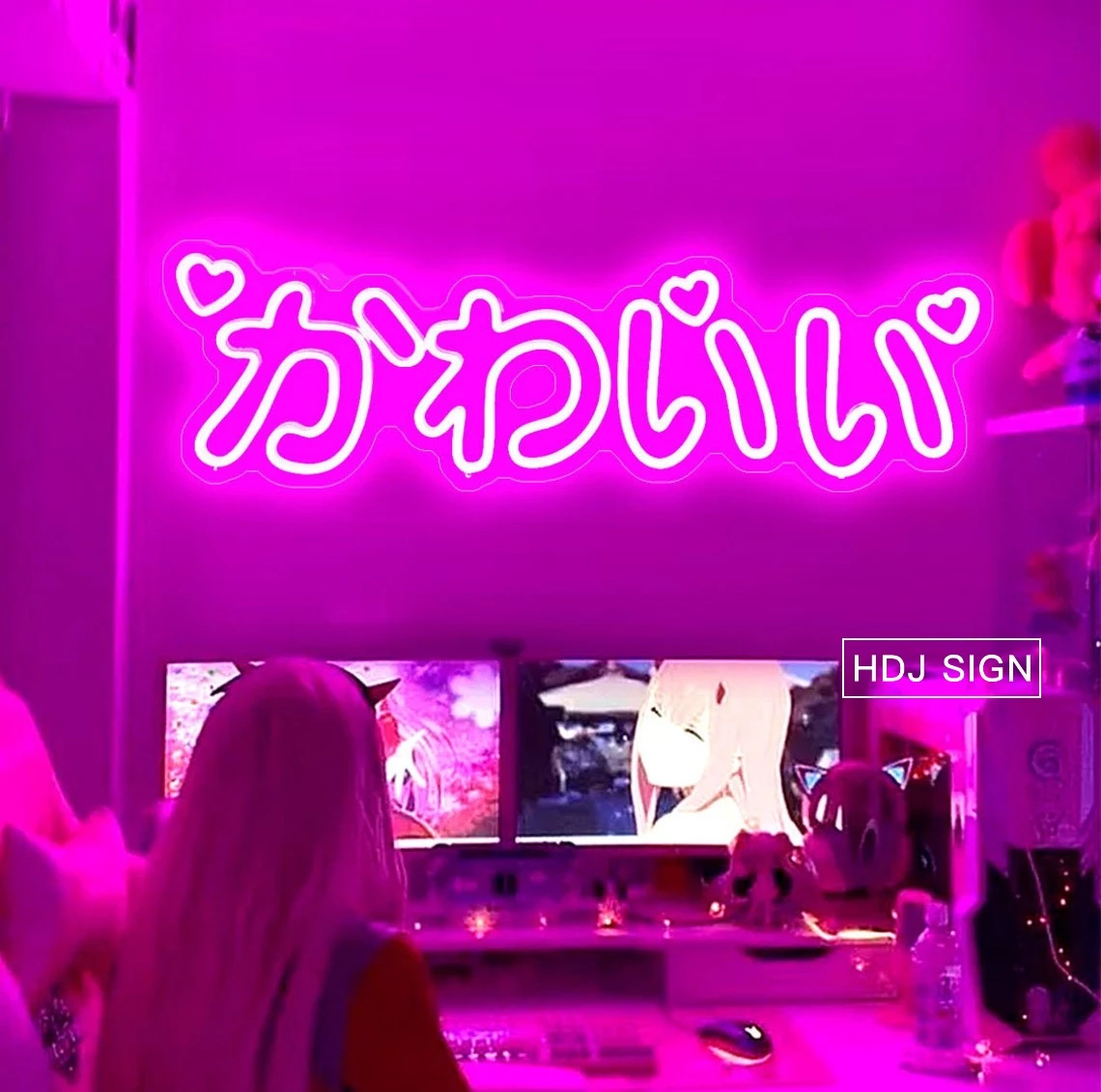 カワイイ 日本のカスタムledネオンライト 家の部屋の壁の装飾 部屋のための創造的な贈り物 ネオン電球 チューブ Aliexpress