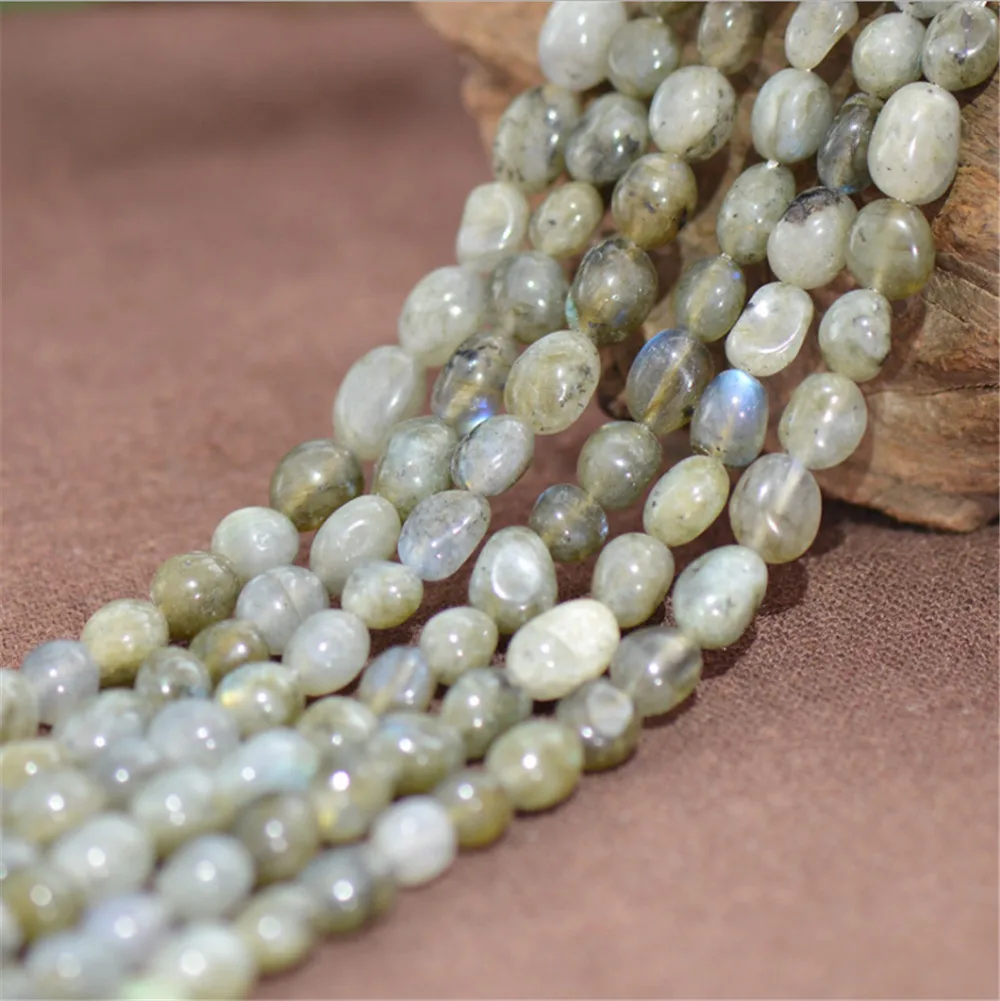 

Natural Labradorite Irregular Beads Blue Luster Labradorite Beads NOT Dyed 7x9mm Smooth Polished Round 15 Inch Strand MD92