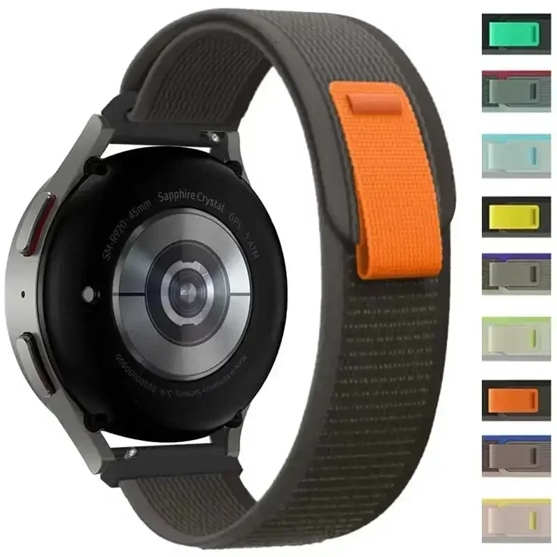 Nylon Loop Smart Watch Band - Replaceable Strap in 20mm and 22mm Sizes