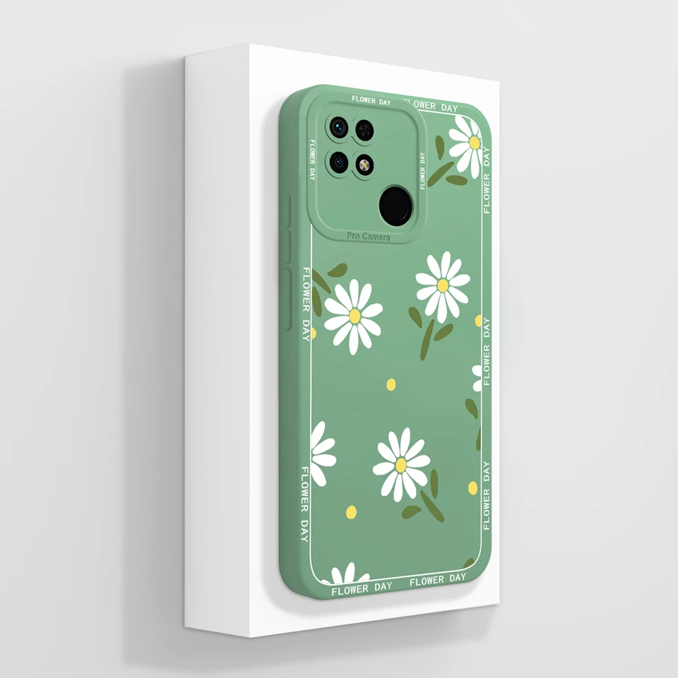 Love Heart Flower Liquid Shockproof Soft Back Cover - Durable & High Quality Case