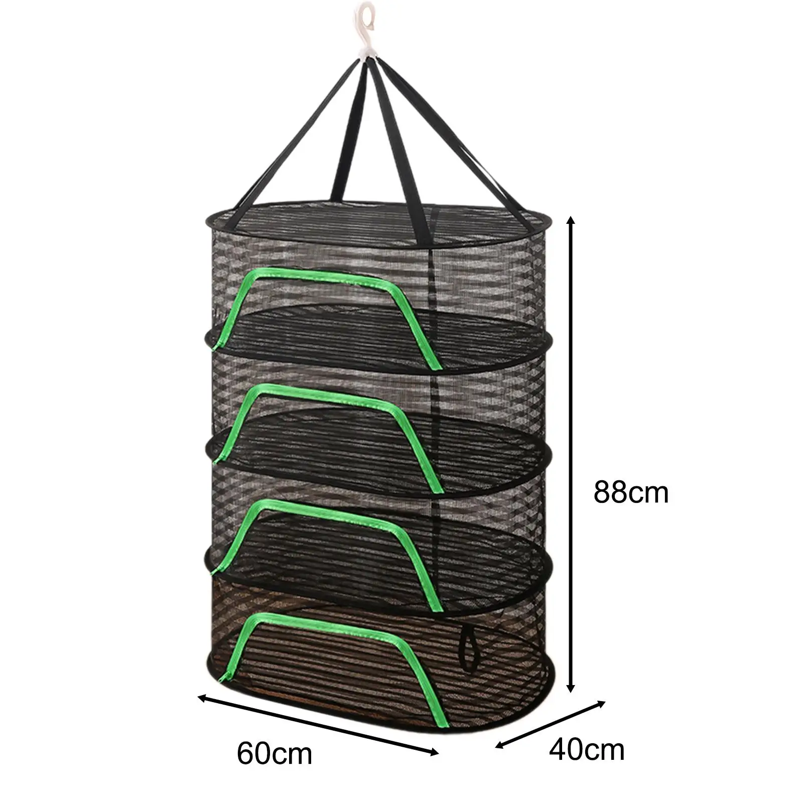 Garden Folding Drying Net with 360 Degree Rotating Hook for Fruits Meat Dish 6