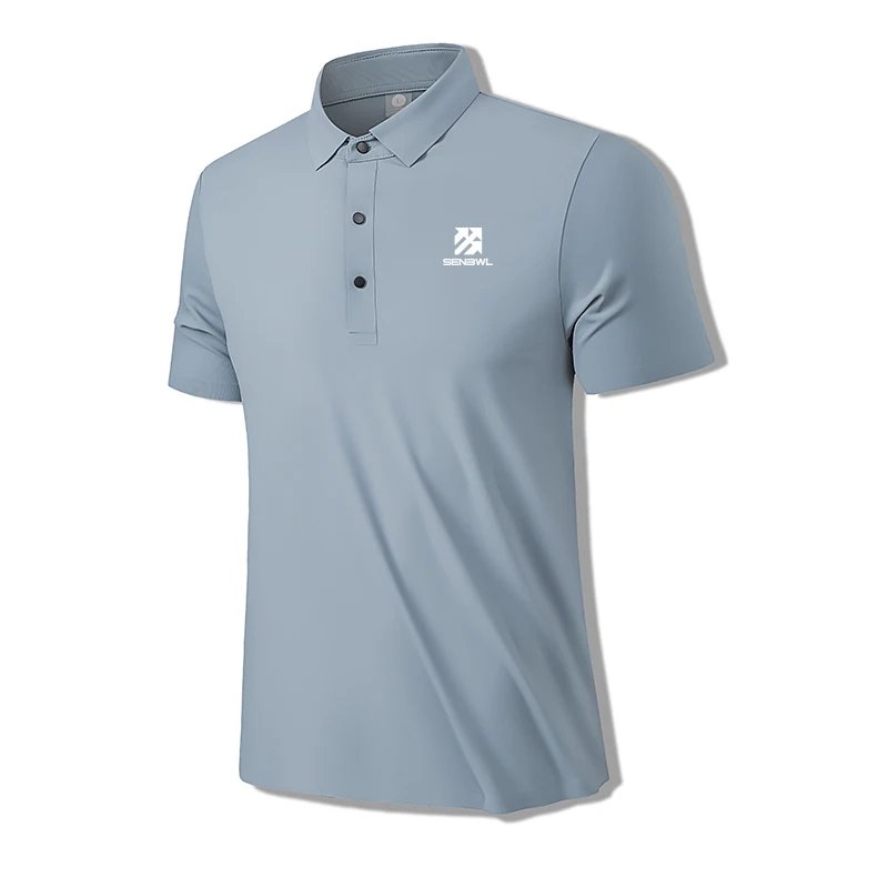 

Men's sports breathable POLO shirt Harajuku fashion leisure tennis golf fitness short sleeve high quality Quick-drying T-shirt