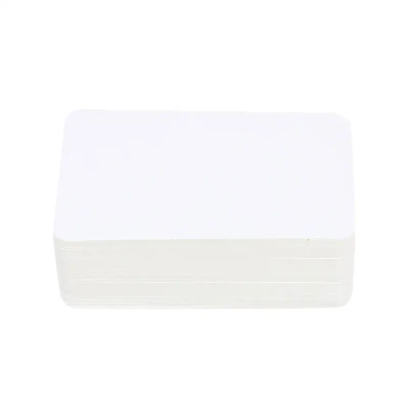 Tarjetas de papel Kraft en blanco, tarjetas de visita de doble cara disponibles, mensaje de palabras, tarjetas de regalo DIY, Mini tarjetas de notas, etiquetas de papel, 100/200 Uds.