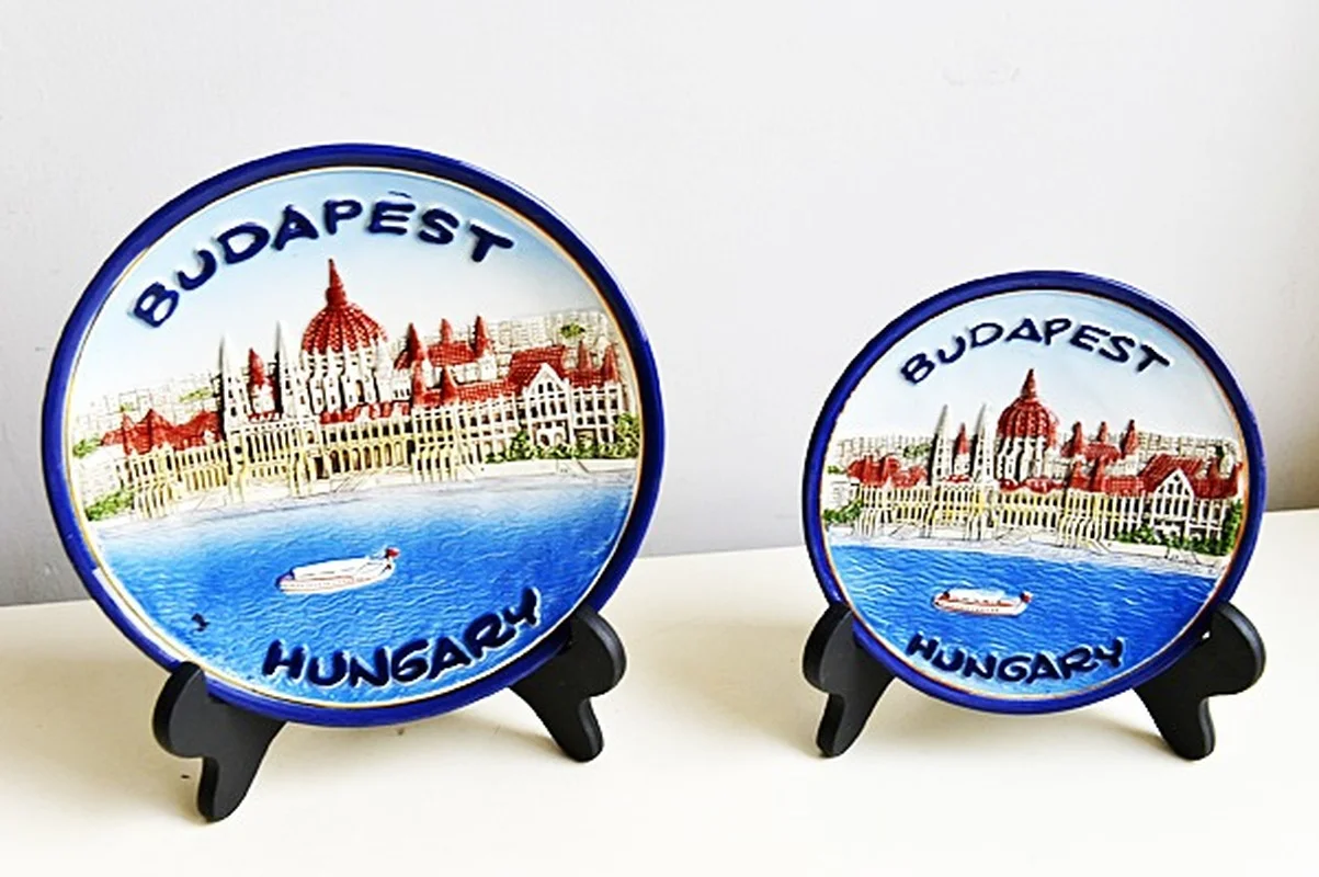 15CM Italian Sicilian Village Aegean Greek creative disk Background Decoration Display Hand-painted ceramic disctourist souvenir 5