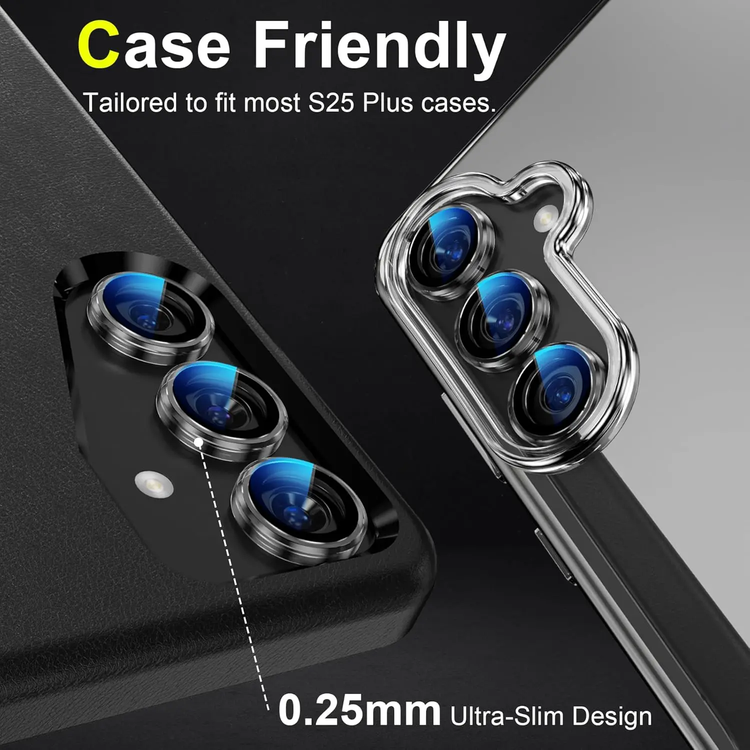 Ultra Clarity Tempered Glass Camera Lens Protector - Premium Accessory