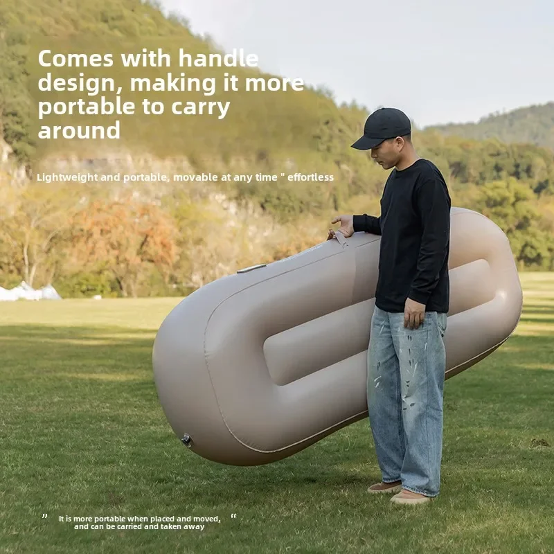Inflatable Air Sofa Bed MOUNTAINHIKER Upgraded Outdoor Air Mattress Lazy Camping Automatic 180x75x58CM