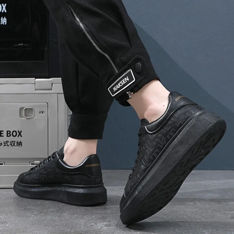 Men's Classic Casual Leather Shoes 2025 New High Quality Comfortable Breathable Men Sneakers Loafers Youth Board Footwear Hombre 6