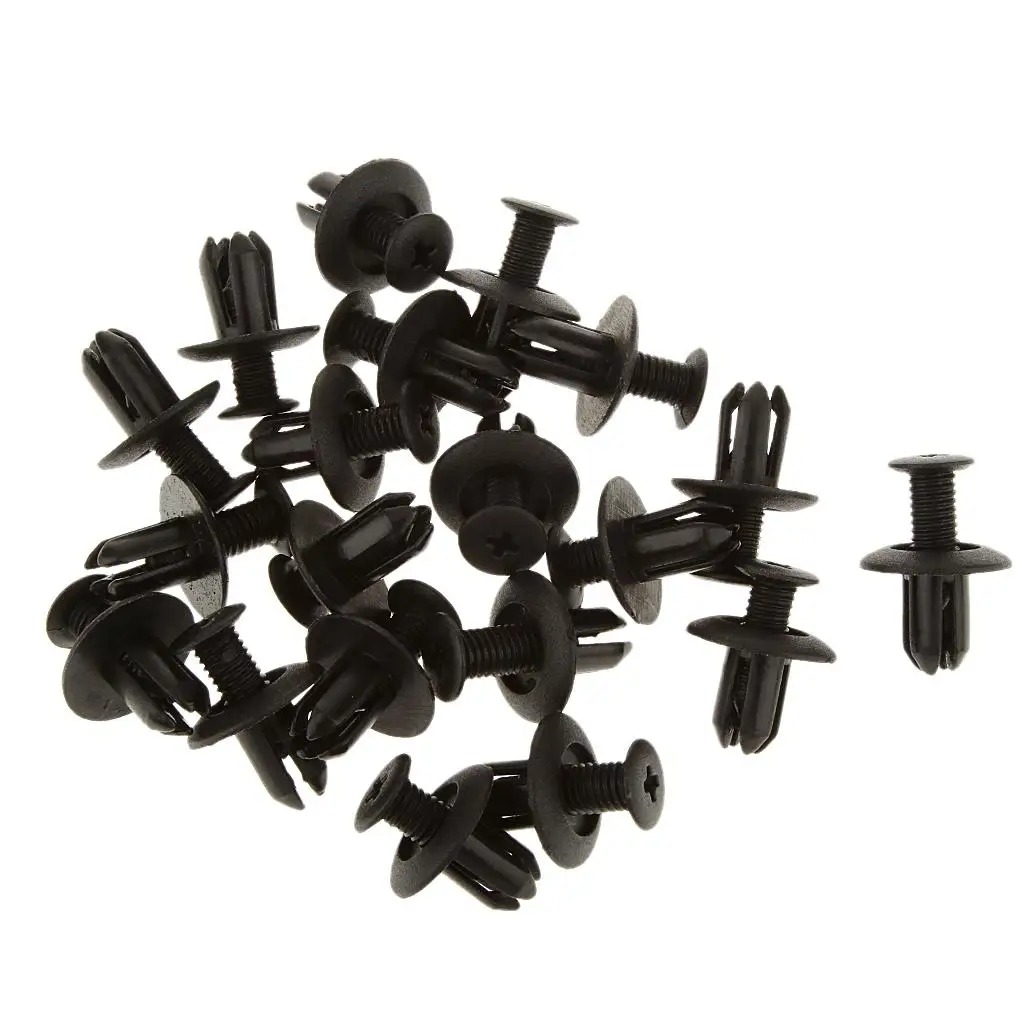 6mm 0.24inch Hole Black Plastic Type Fastener 91501-S04-003 for Norton
