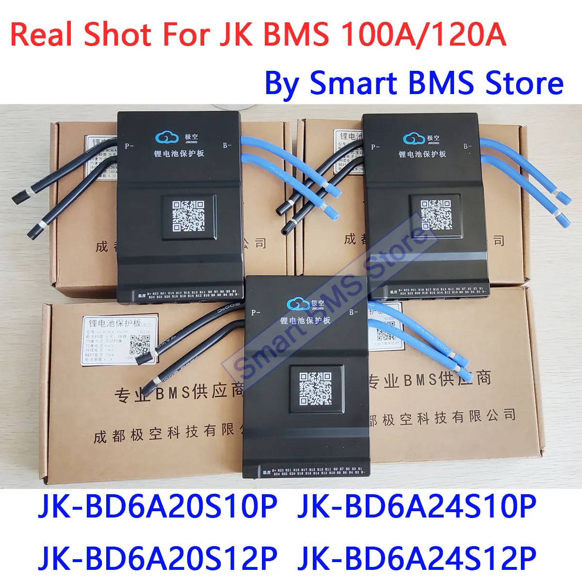 JK BMS Jikong 100A 120A Active Balance JK-BD6A20S10P BD6A24S10P BD6A20S12P BD6A24S12P 8s 24V 24s Smart Bms 100 100S 100AMP 100AH