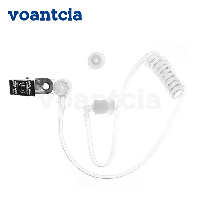 

Transparent Air Sound Tube Silicone Earplugs Walkie Talkie Radio Earpiece Replacement Parts