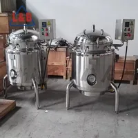 Marmite à vapeur personnalisée en acier inoxydable, bouilloire de cuisson SS316L, autocuiseur industriel de 500 litres avec dispositif pneumatique 5