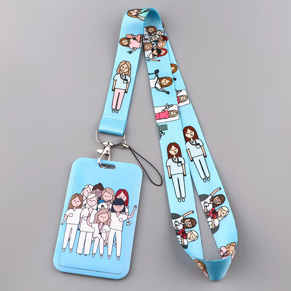 Correia de pescoço para chave, Doutor, Enfermeira, Cartão de identificação, Ginásio Cell Phone Straps, Porta-crachá USB, Chaveiro Acessórios