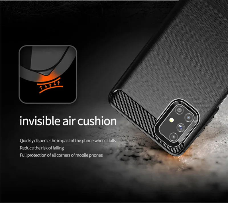 For Samsung Galaxy M51 Case For Samsung M51 A12 A42 A32 S21 S20 FE Cover Shockproof Silicone Protective Bumper For Samsung M51 - 5