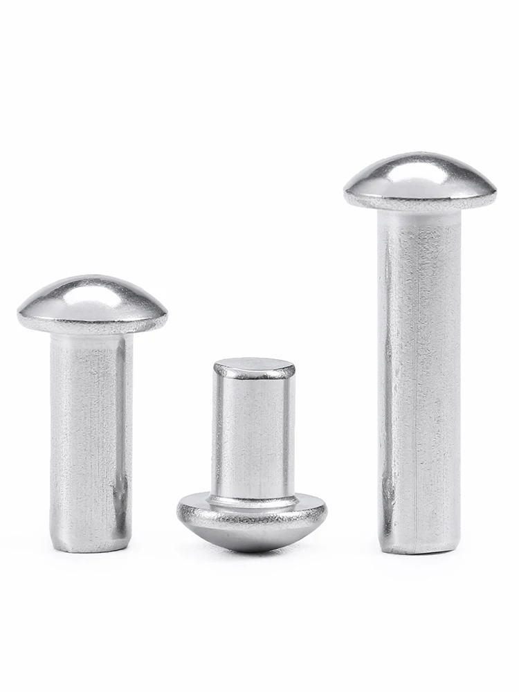 304 Stainless Steel Rivets M2-M8 Round Head Solid Self-plugging