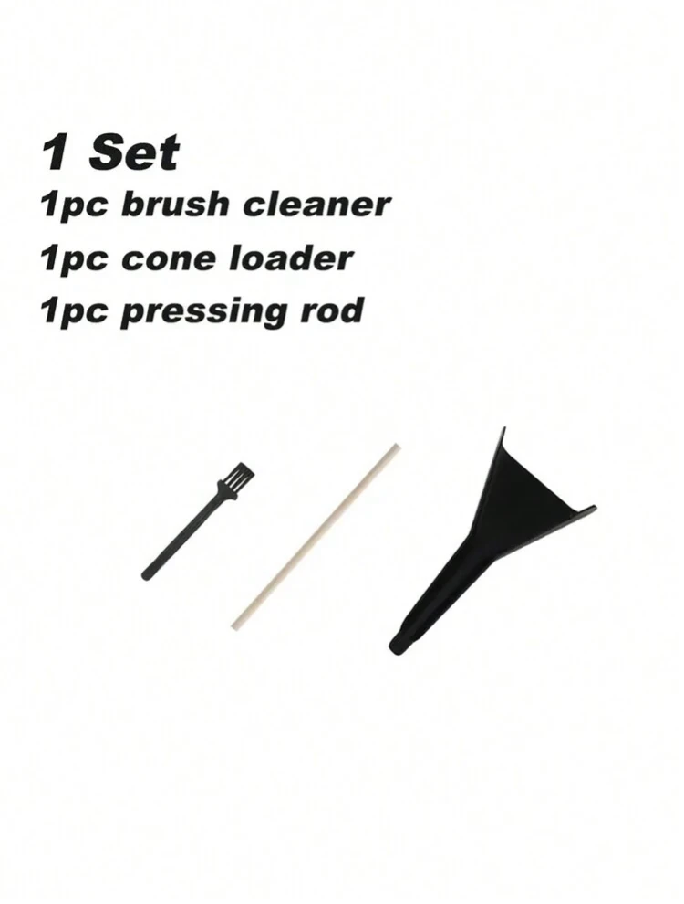 סט כלי עבודה למטען קונוסים מוכנים מראש כולל מטען קונוסים אחד, מברשת ניקוי אחת ומוט דחיפה אחד