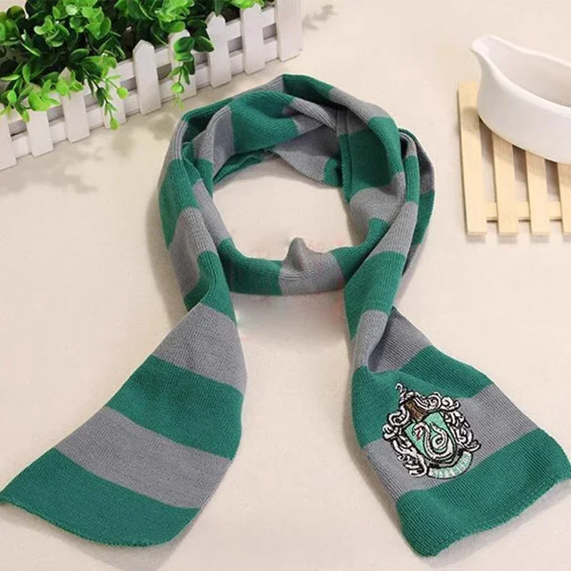 Winter Cotton Striped Christmas Kids Scarves Halloween Cosplay Scarves Movies Harris Magic Costumes Wizard School Party