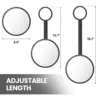 TAILI Shower Mirror Fogless for Shaving, Removable Anti Fog Wall Hanging Mirror for Travel Camping, Shower, Bathroom Mirror 6