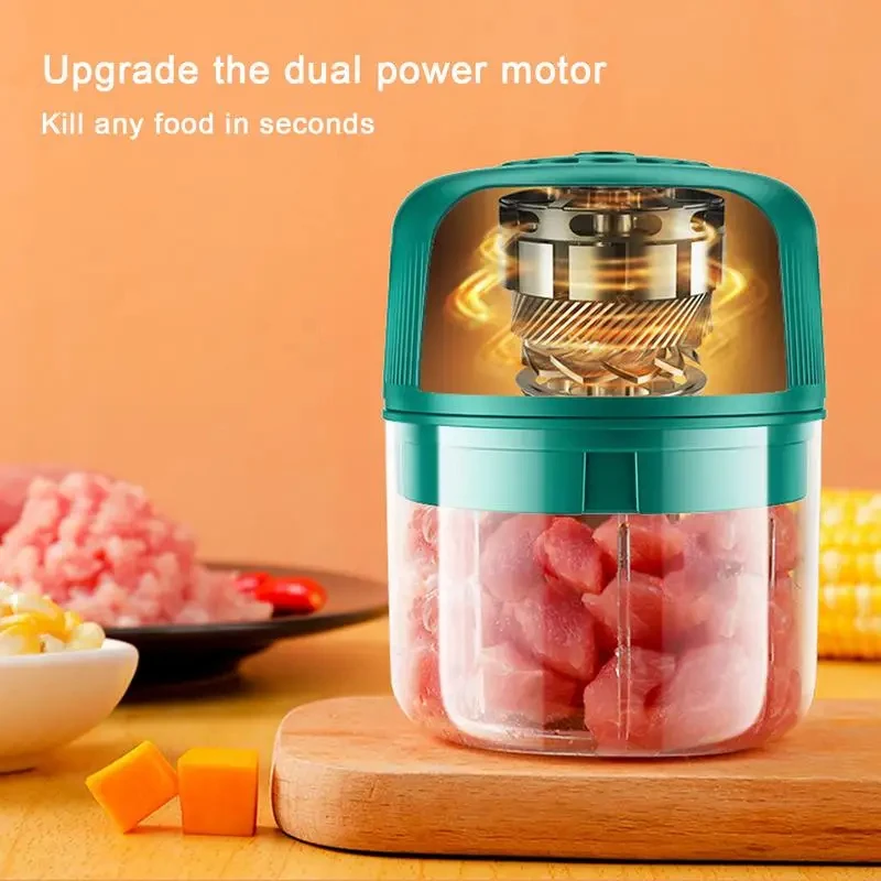 Electric Garlic Grinder Portable Chopper Multi Function Electric Garlic Masher Kitchen Food Shredder Mini Garlic Vegetable Chopr 4