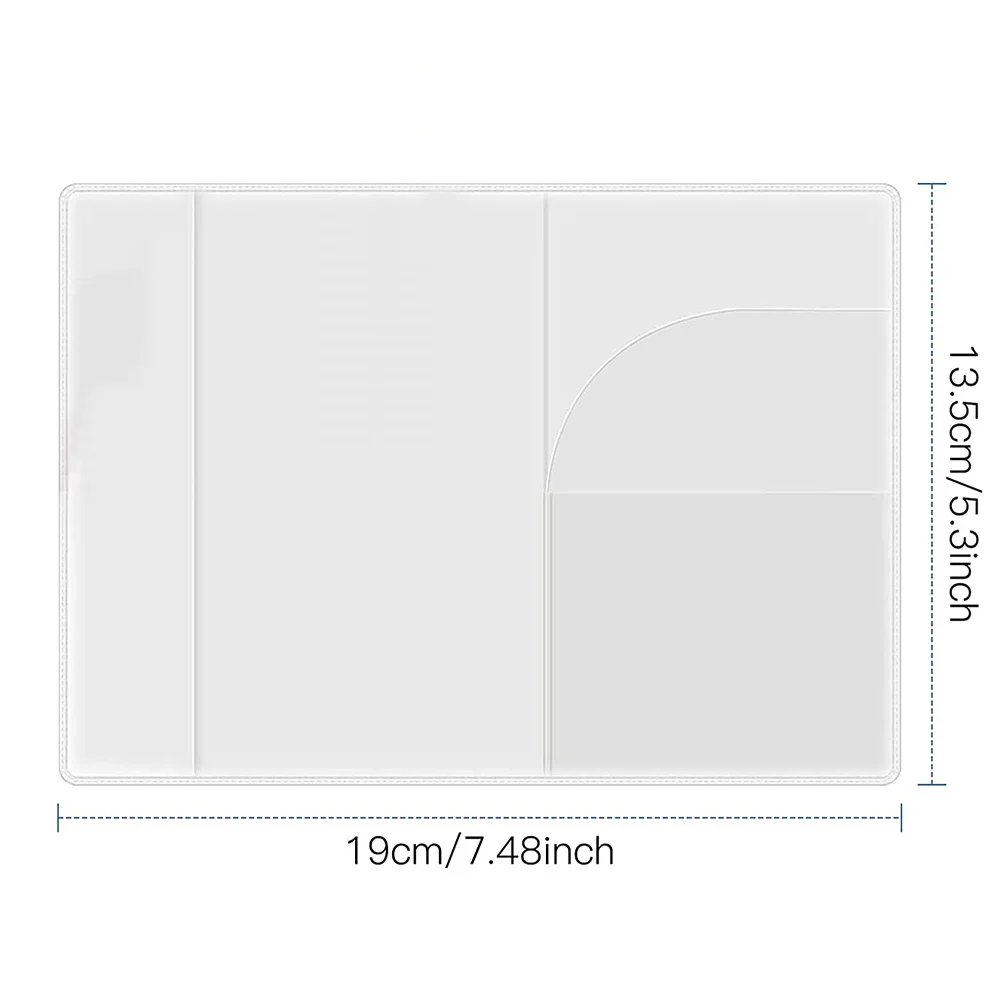 New Simple Fashion Passport Cover Name Pattern Slim Travel Passport Holder Wallet Gift PVC Waterproof Card Case Cover Unisex 5