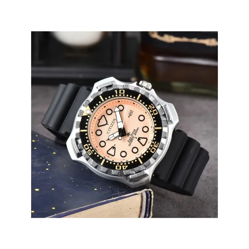 CITIZEN Men's Watch Top Brand New Luxury Rubber Sport Watch Men Quartz Date Clock Waterproof Wristwatch Chronograph Clocks Man