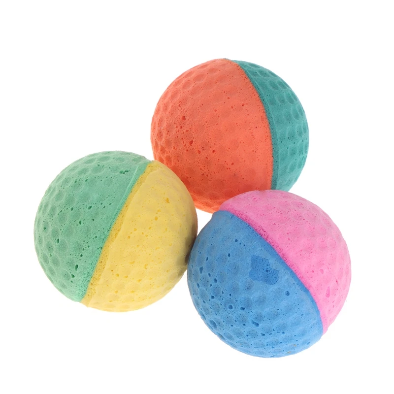 

Y1UB 10Pcs Colorful Pet Ball Interactive Fetching Catching Ball for Puppy Home