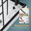 Corner Showers Door 34 in.D X 34 in. W X 72 in. H, Enclosure with Shower Base, with 1/4" Tempered Glass Shower Doors 4