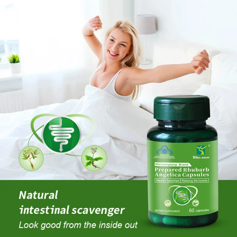 

1 bottle health food Prepared Rhubarb Angelica Capsules dietary supplement