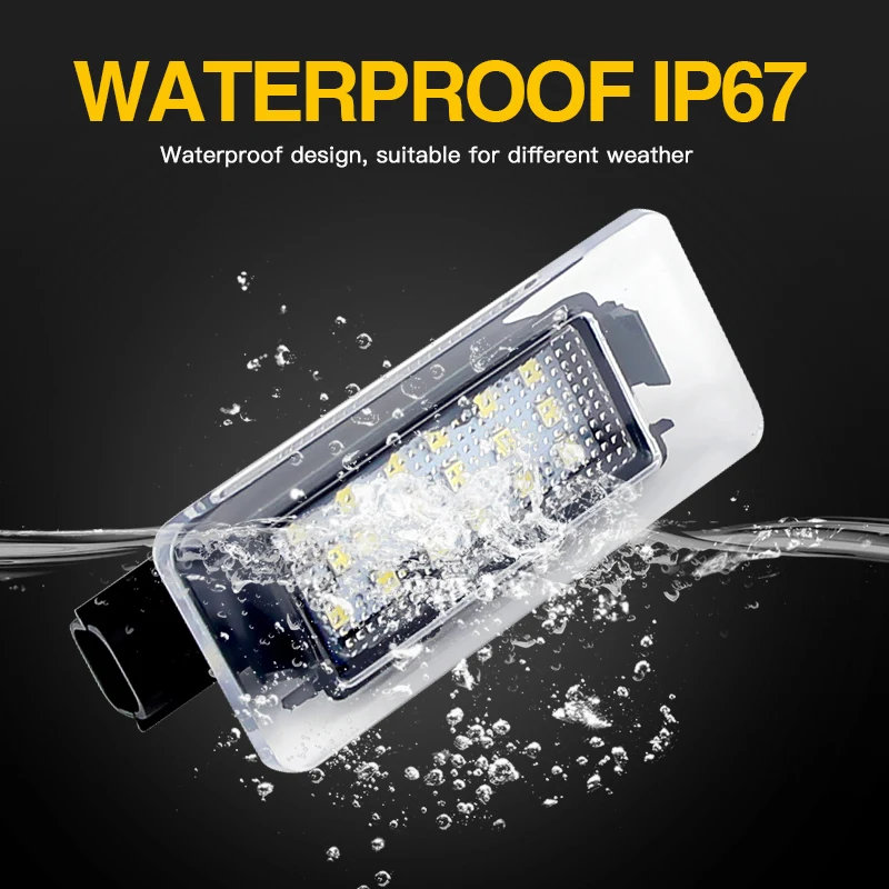 2PCS LED License Plate Light for Nissan Altima Rogue Sentra Versa 2019-2023 Canbus Error Free for Suzuki Suzuki 2016 265108990E