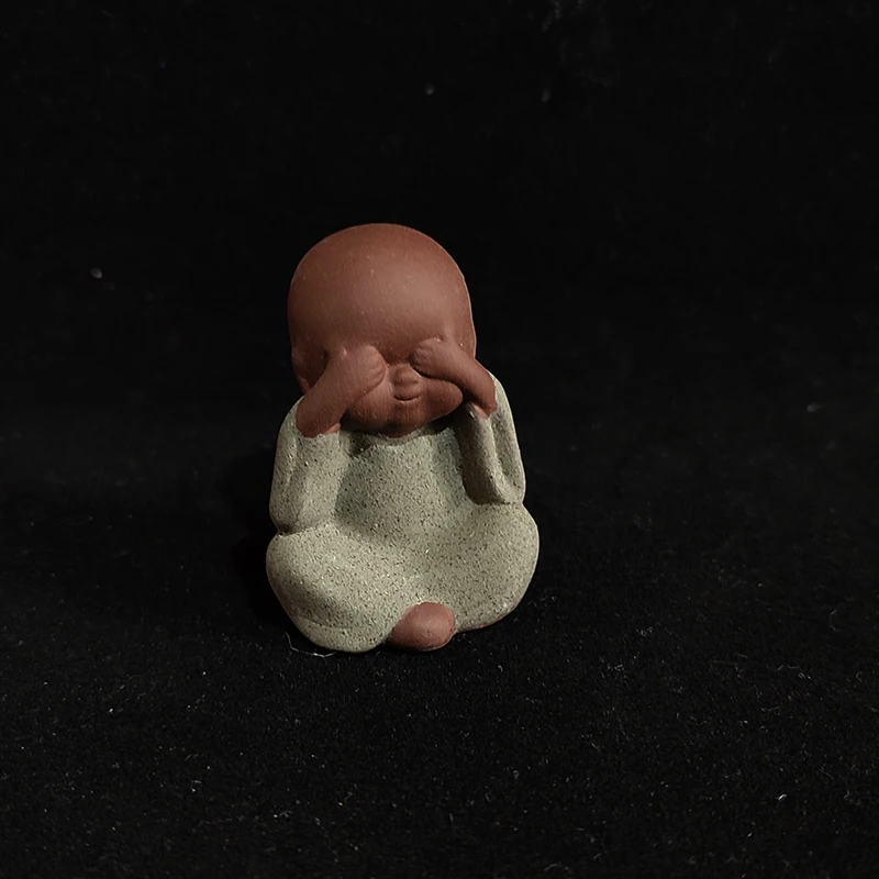 Description Picture 5 of itemMini Ceramic Tea Pets Home Decor Gardening Decoration Crafts Creative Little Monk Cute Figurines & Miniatures Teshouse Ornaments