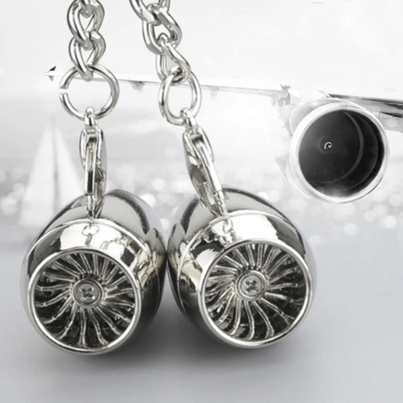 Metall Flugzeug Motor Anhänger Schlüsselanhänger Mini Jet Motor Schlüsselanhänger Geschenke Mode Männer Tasche Auto Zubehör Schlüsselanhänger – Detail 7