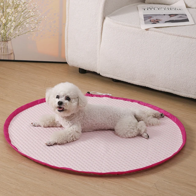 Adjustable Breathable Cooling Dog Bed Cover Summer Cooling Cat Mat Dog Mat Drawstring Storage Bag Multifunction Pet Mat Cat Bed 3