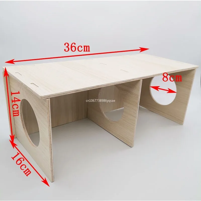 1Pcs Hamster Wood Shelter Hedgehog Wooden House Golden Bear Wooden Nest Dutch Pig Bedroom Rutin Chicken House Small Pet Supplies