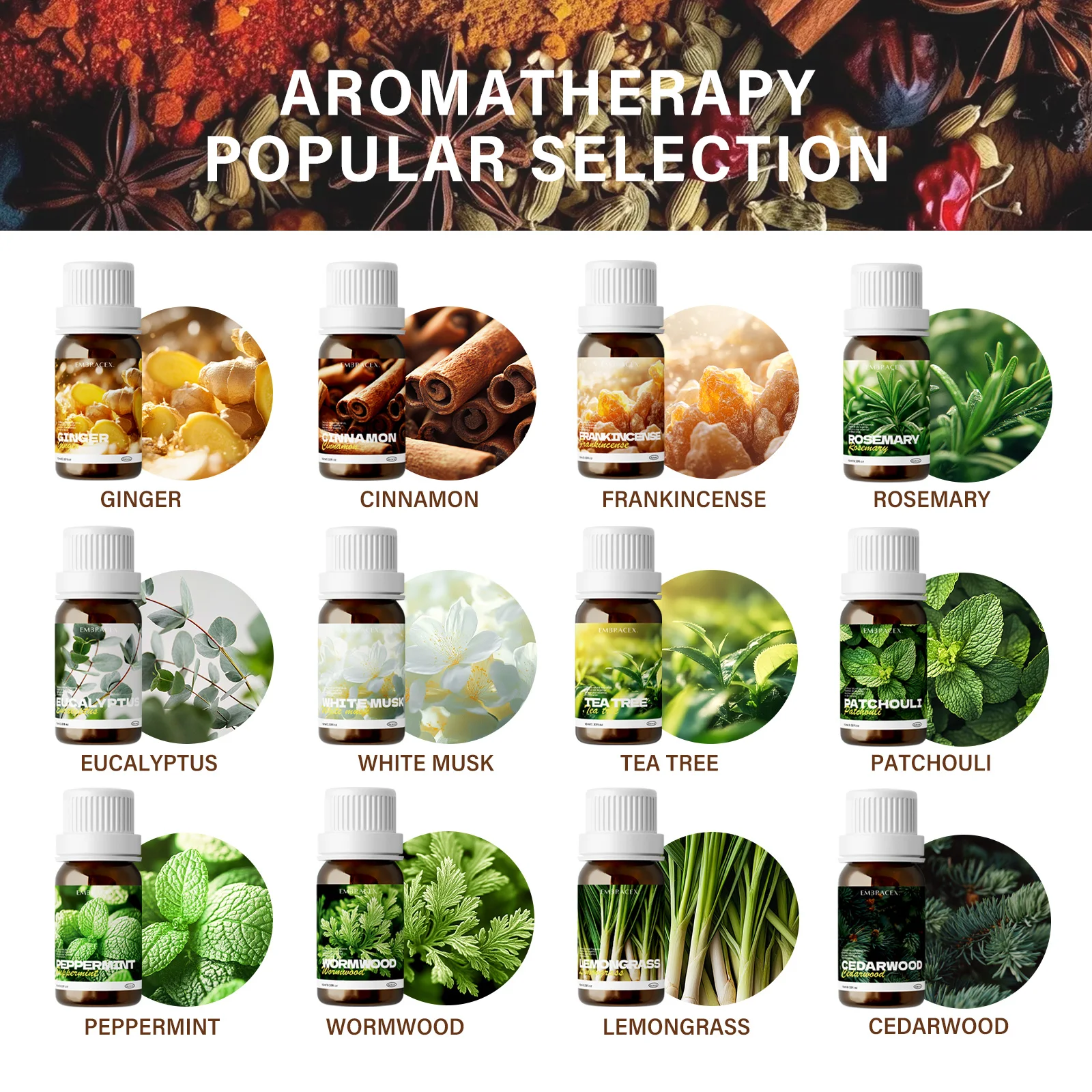 Pure Plant Essential Oils for Home Care - Perfect for Diffusers, Candle Making, and Aromatherapy