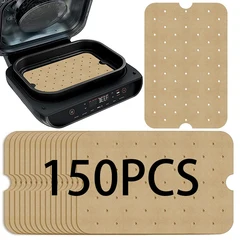 Non-Stick Perforated Air Fryer Parchment Paper Liners for Indoor Grilling and Baking (150pcs)